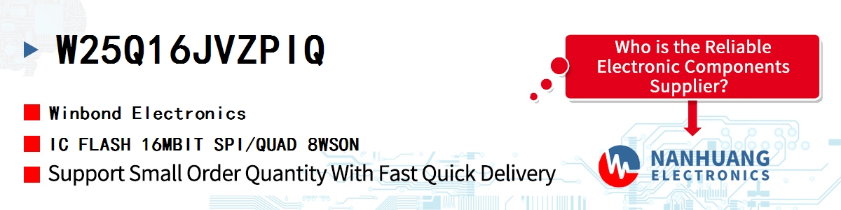 W25Q16JVZPIQ Winbond IC FLASH 16MBIT SPI/QUAD 8WSON